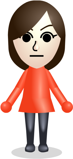 Mii Female - Wii Mii Gif (329x656)