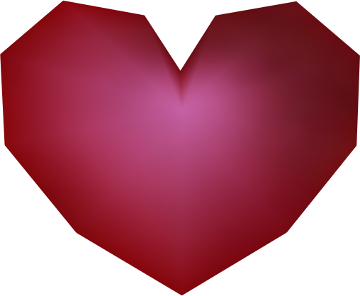 In The Zelda Games Since The Beginning, Recovery Hearts - Ocarina Of Time Heart (508x418)