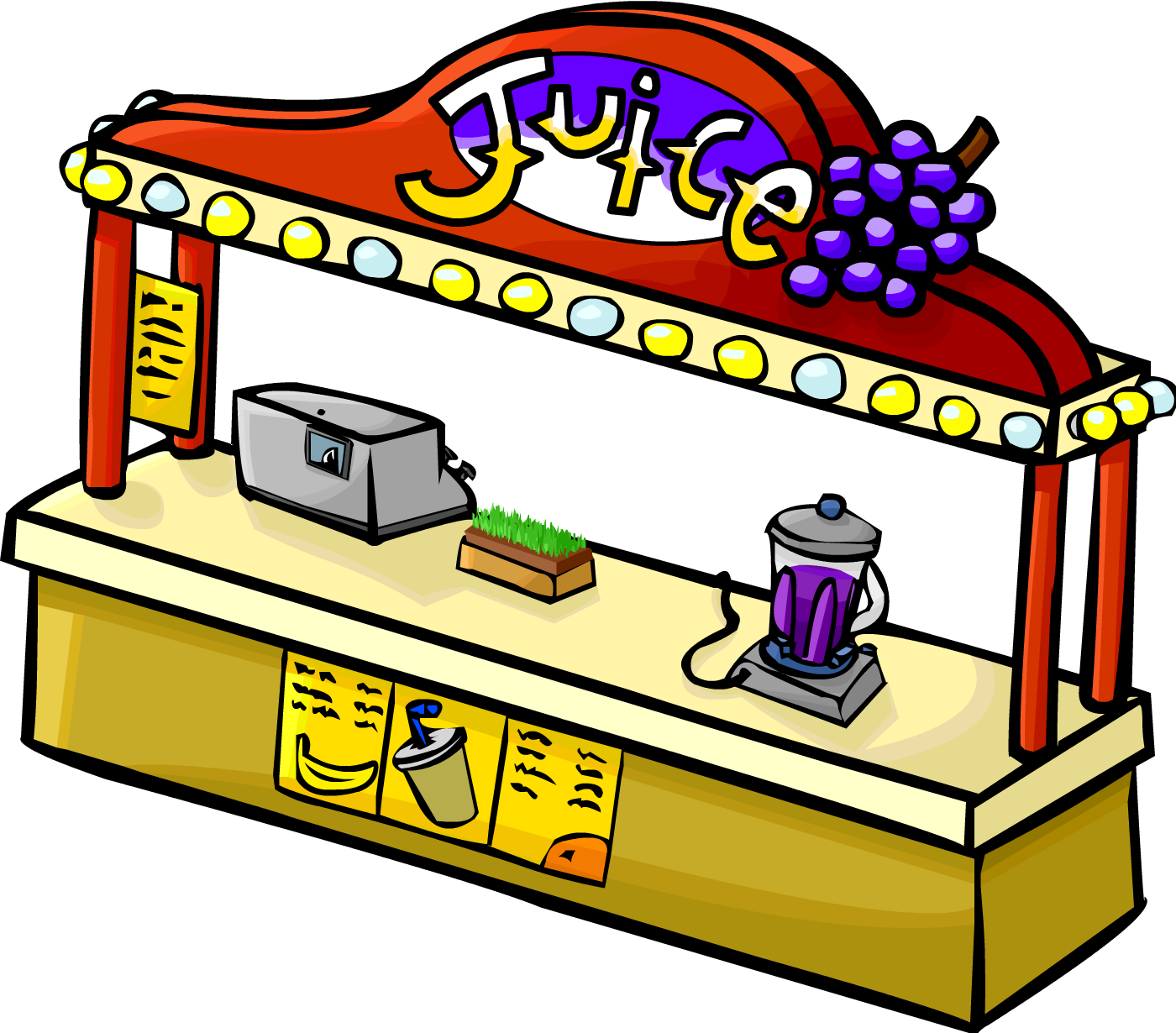 Juice Stand - Club Penguin (1400x1230)