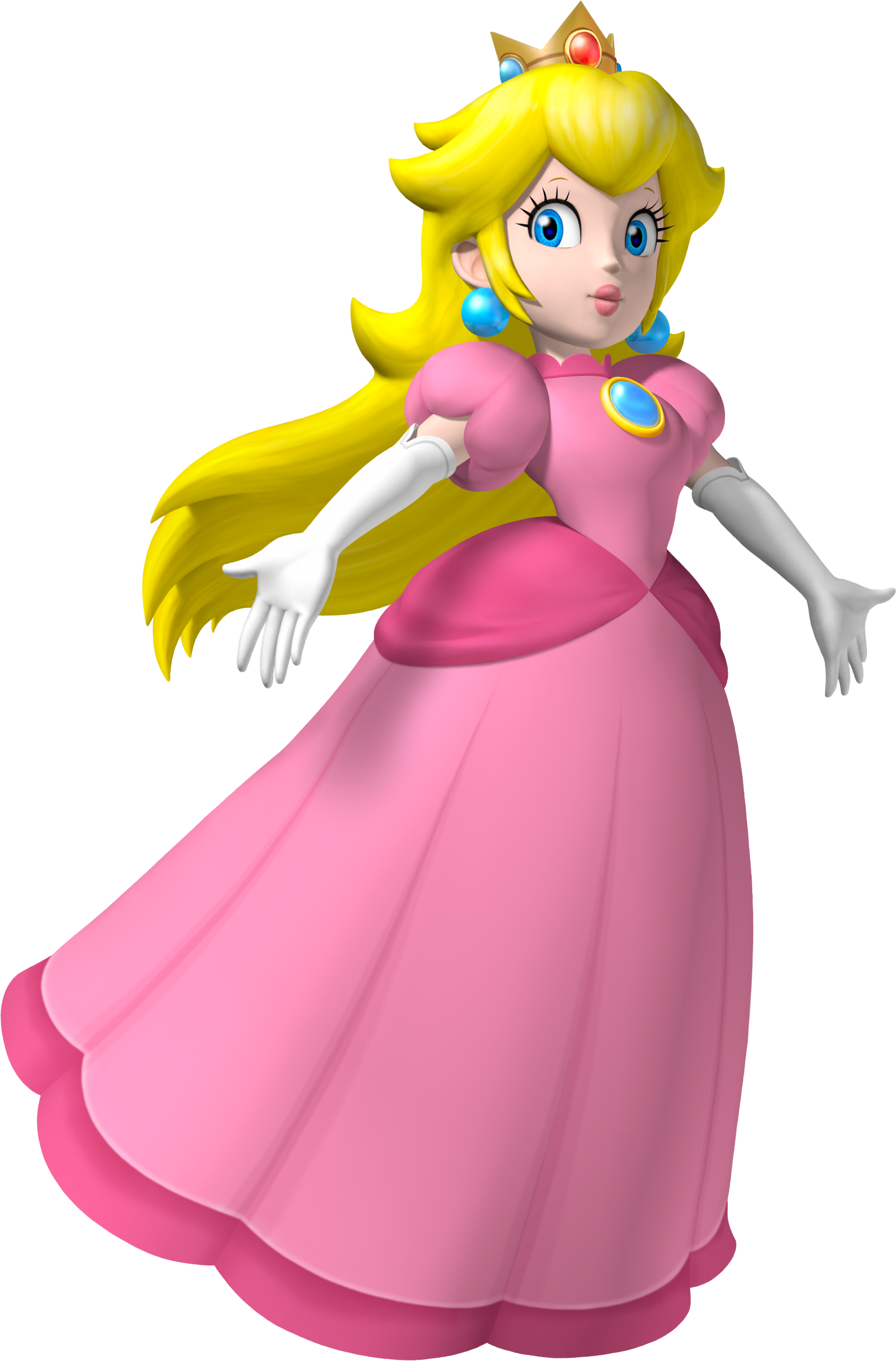 Princess Peach Clipart Candy - Mario Party The Top 100 Peach (1689x2563)
