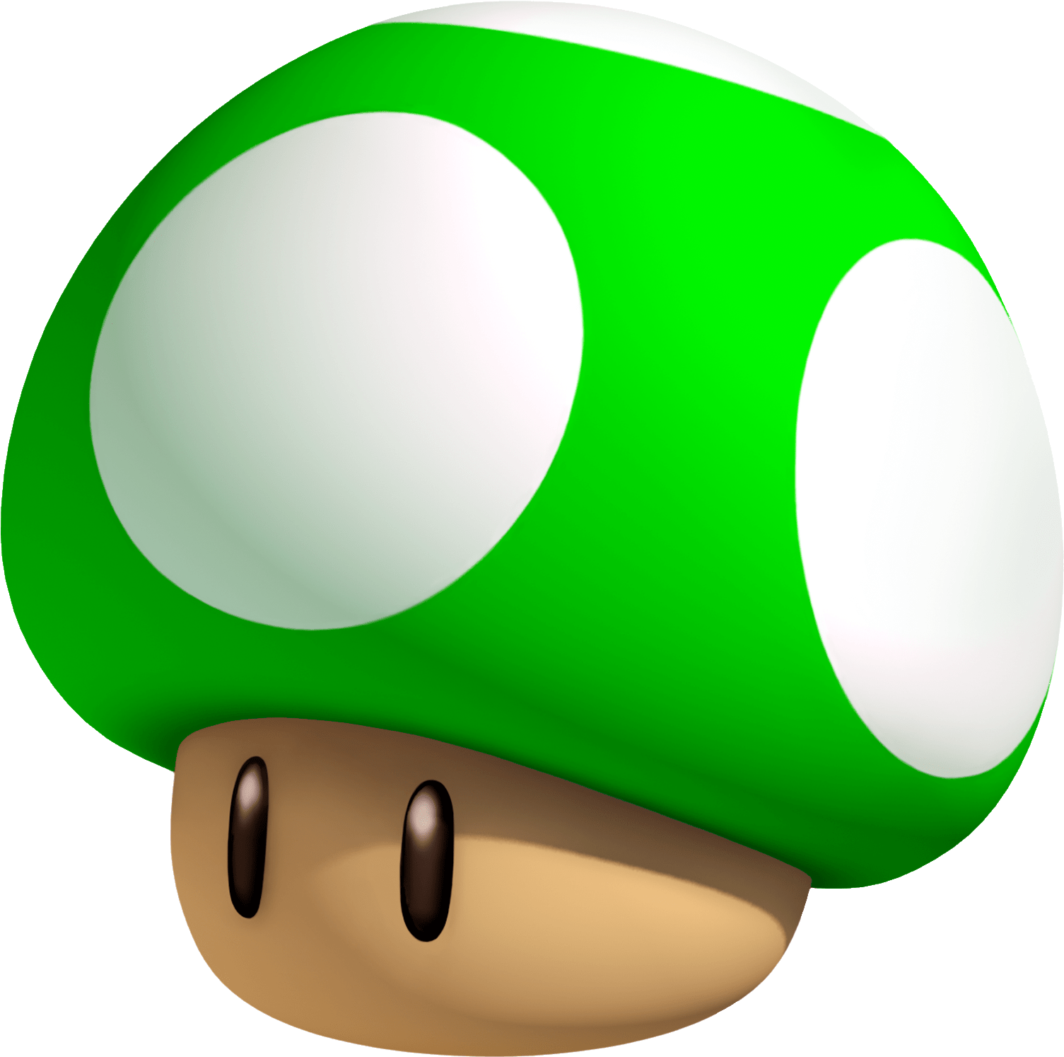 3d 1-up Mushroom Artwork - 1 Up Mushroom Png (1772x1772)