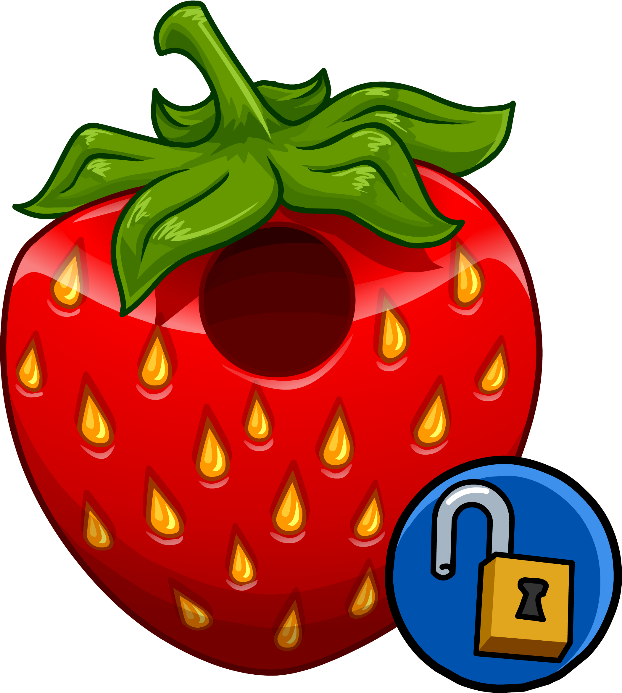 Strawberry Costume - Strawberry Club Penguin (2102x2343)
