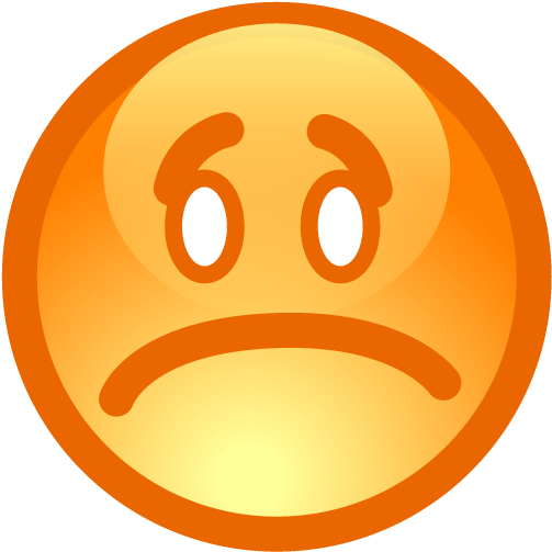 Cheesy Grin Emoticon - Emoticon Sad (512x512)