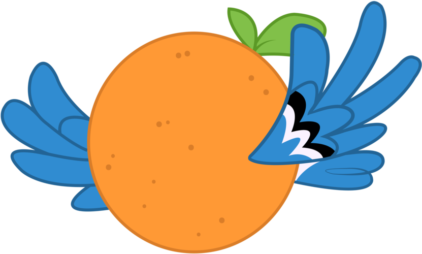 Orange Fruit Bird By Joemasterpencil - My Little Pony Orange Bird (900x800)
