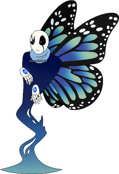 Butterfly Gaster By Gaster-story - Butterfly (443x617)