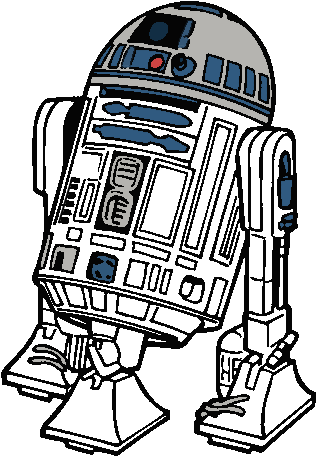 Free Star Wars Clipart - R2d2 Clipart (331x482)