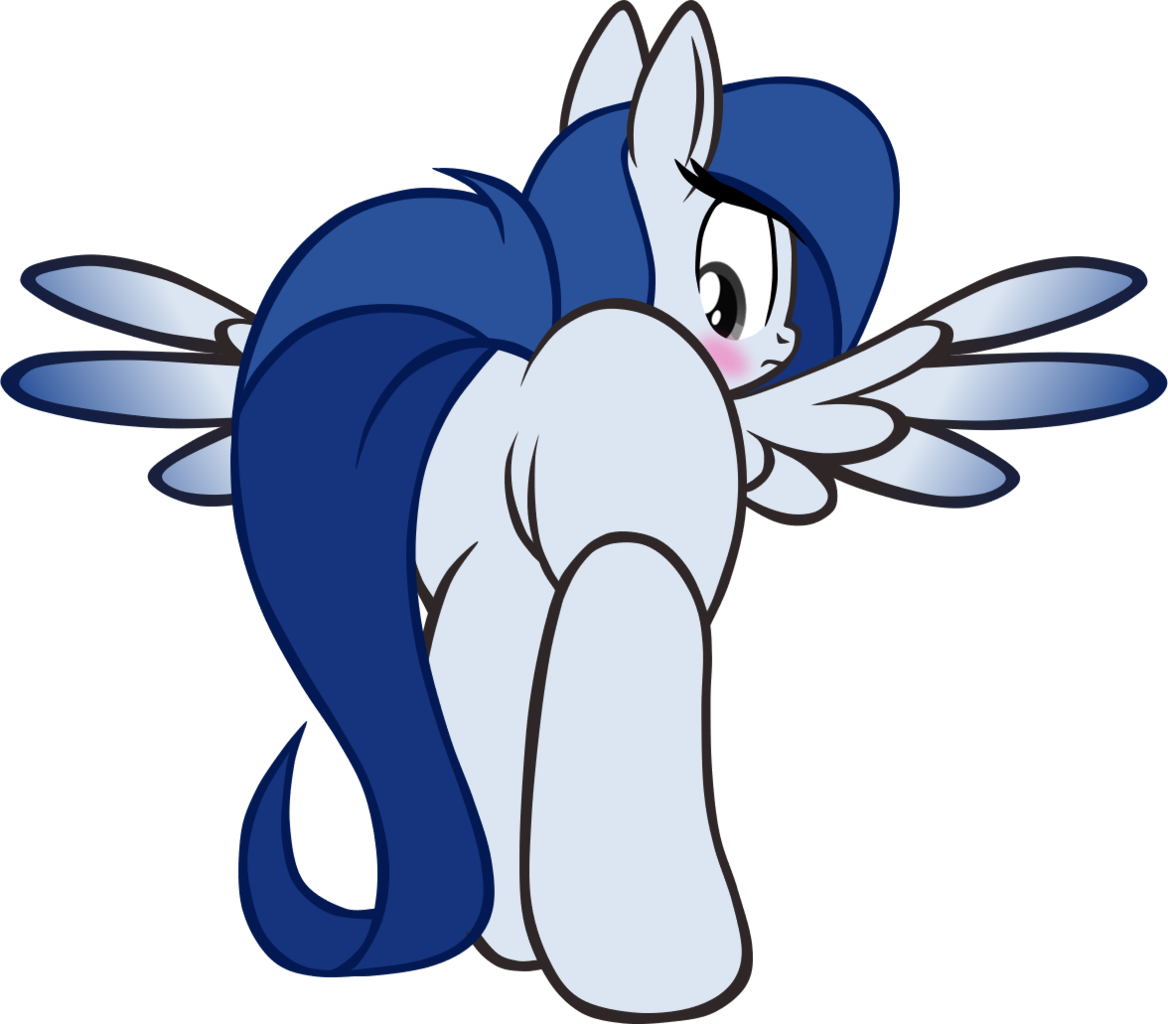 Theeditormlp, Blushing, Colored Wings, Colored Wingtips, - Cartoon (1168x1024)