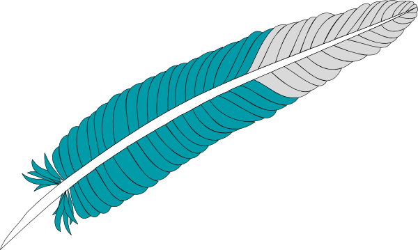 Turkey Feather Clipart - Indian Feather Clip Art (600x359)