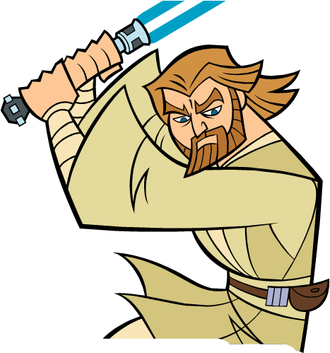 Obi Wan Star Wars Clipart - Clip Art (500x500)