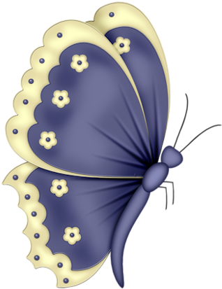 Vintage Butterfly Illustration Printable Butterflies - Happy Belated Birthday Lynn (400x500)