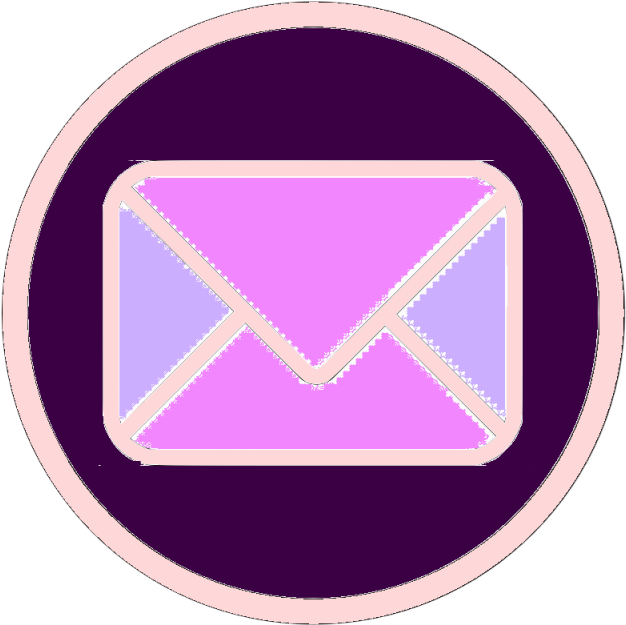 Mail Or Feedback Icon, Mailbox Or Feedback Icon Pink - Icon (640x640)