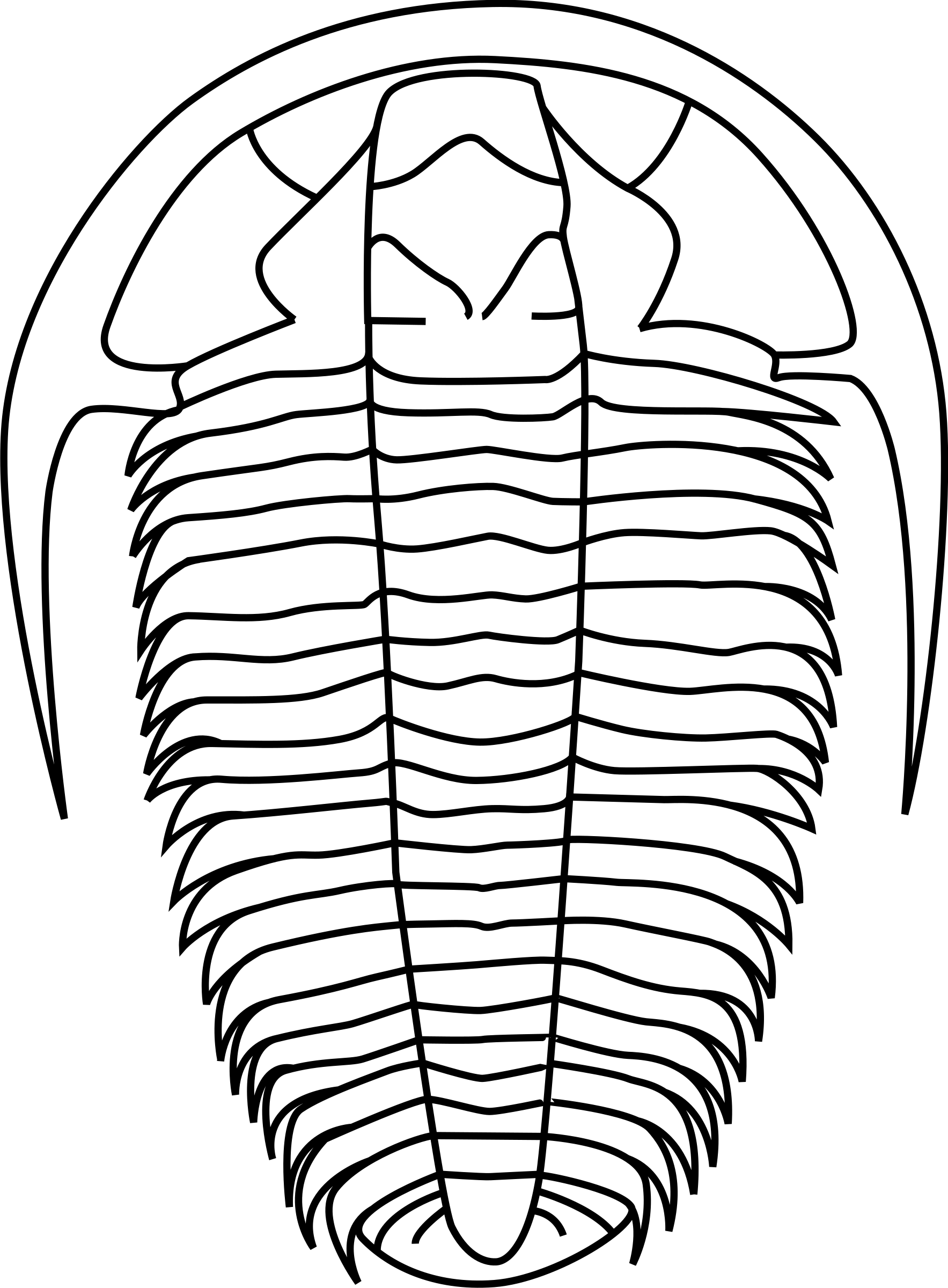 Big Image - Trilobite Clipart (1767x2400)