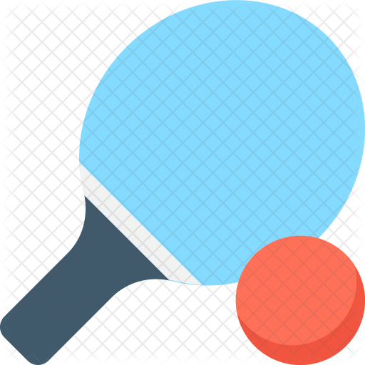 Tennis Bat Icon - Ping Pong (512x512)