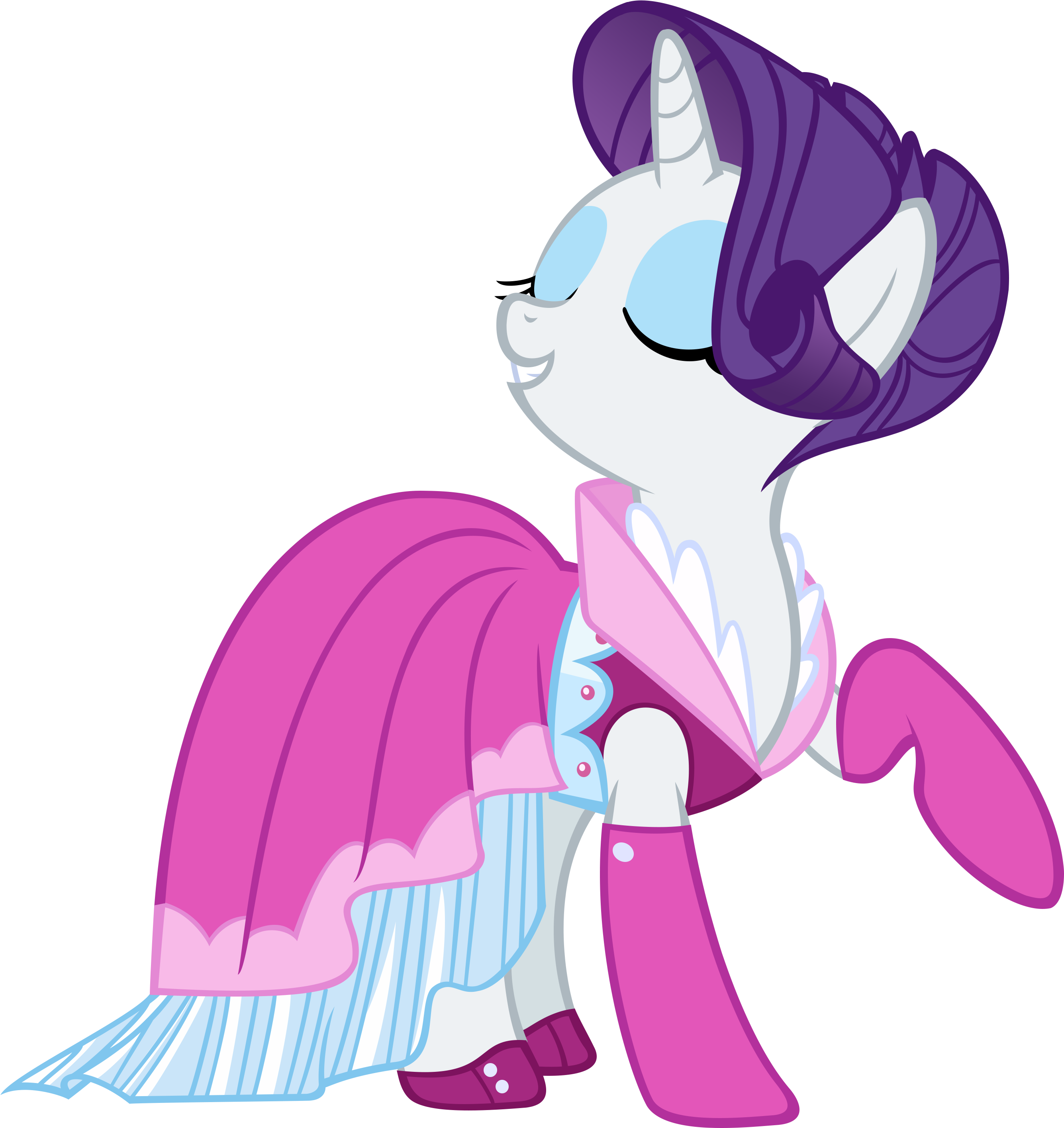 155030 Safe Rarity Vector Dress Too Man - My Little Pony Rarity Dress (3000x3394)