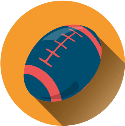 Rugby Ball Circle Icon Transparent Png - Rugby Icon (512x512)
