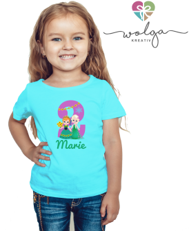 T-shirt Geburtstag Mädchen Freundinnen Zahl Name - Dc Super Hero Girls Shirts For Birthday (350x350)