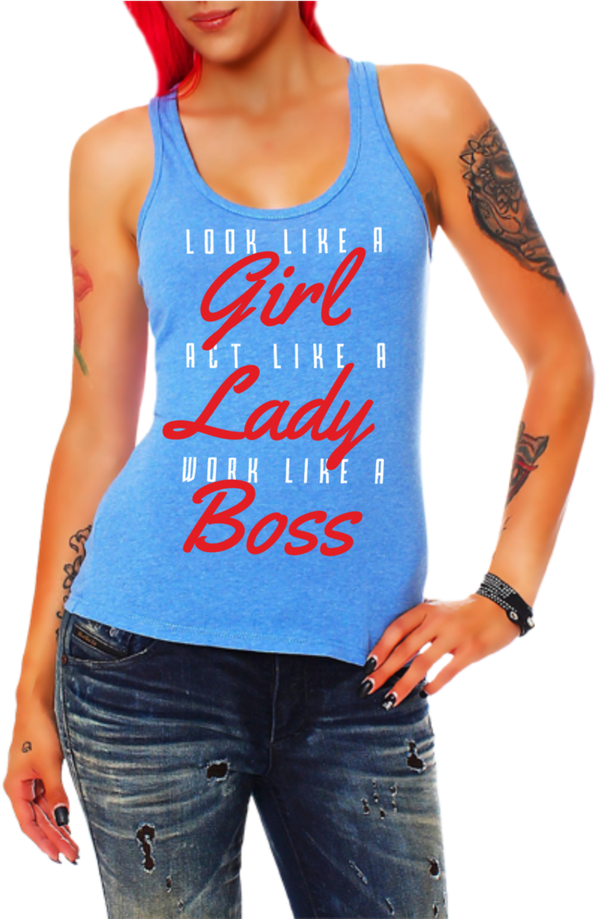 Frauen Traeger Tank Top Look Like A Girl - Frauen Traeger Tank Top Look Like A Girl (1300x1300)