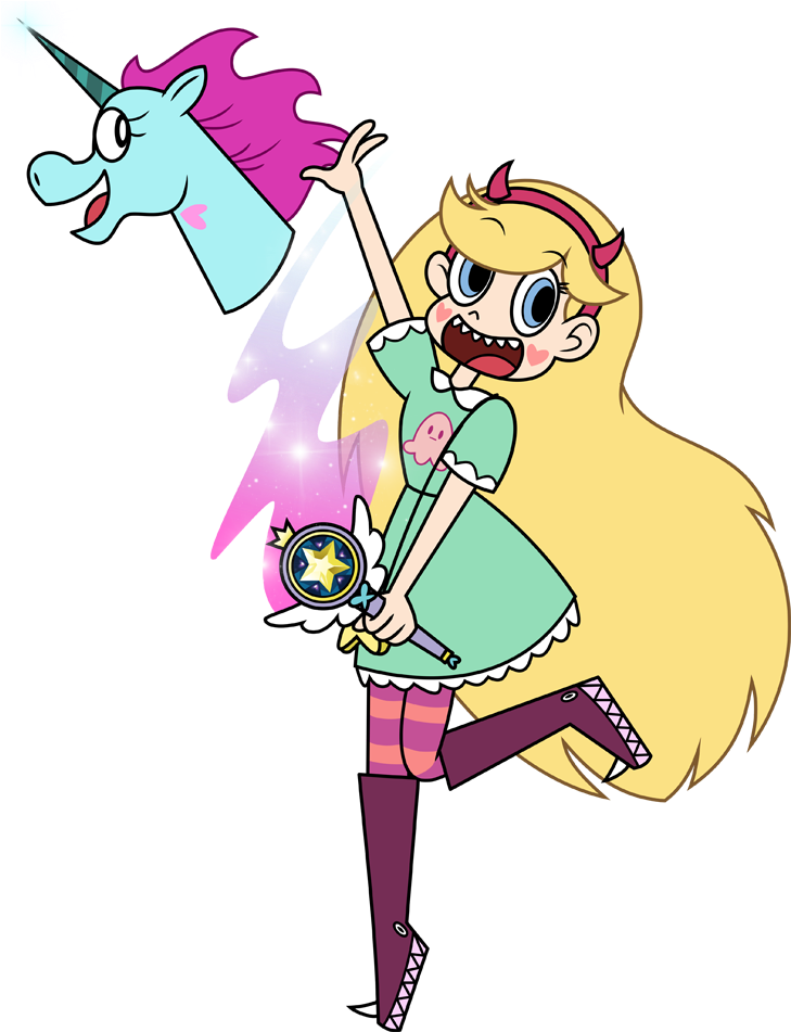 Royal Magic Wand - Star Butterfly Png (750x964)