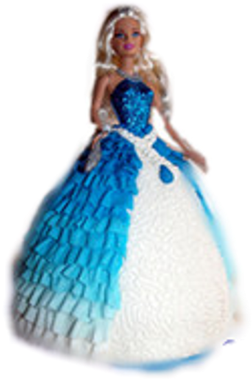 3d Barbie Doll Cake 3d-b01 - Cake (500x596)