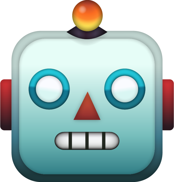 Download Ai File - Robot Emoji Png (610x640)