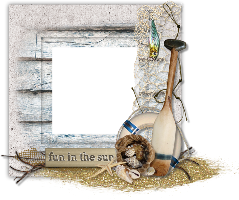 Seaside Borders And Frames (800x669)