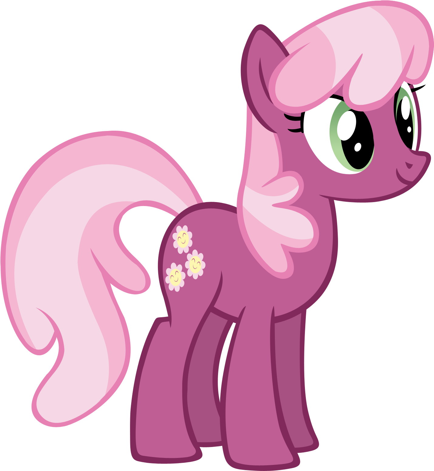Cheerilee Vector By Durpy - My Little Pony With Flower Cutie Mark (1597x1655)