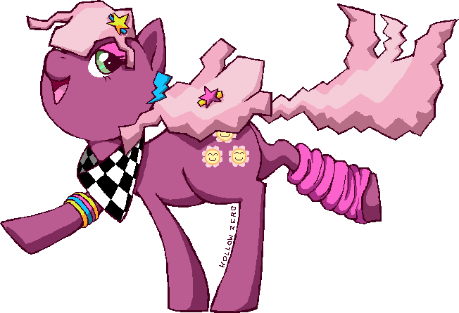 Mspaint 80s Cheerilee By Hollowzero - Cartoon (652x445)