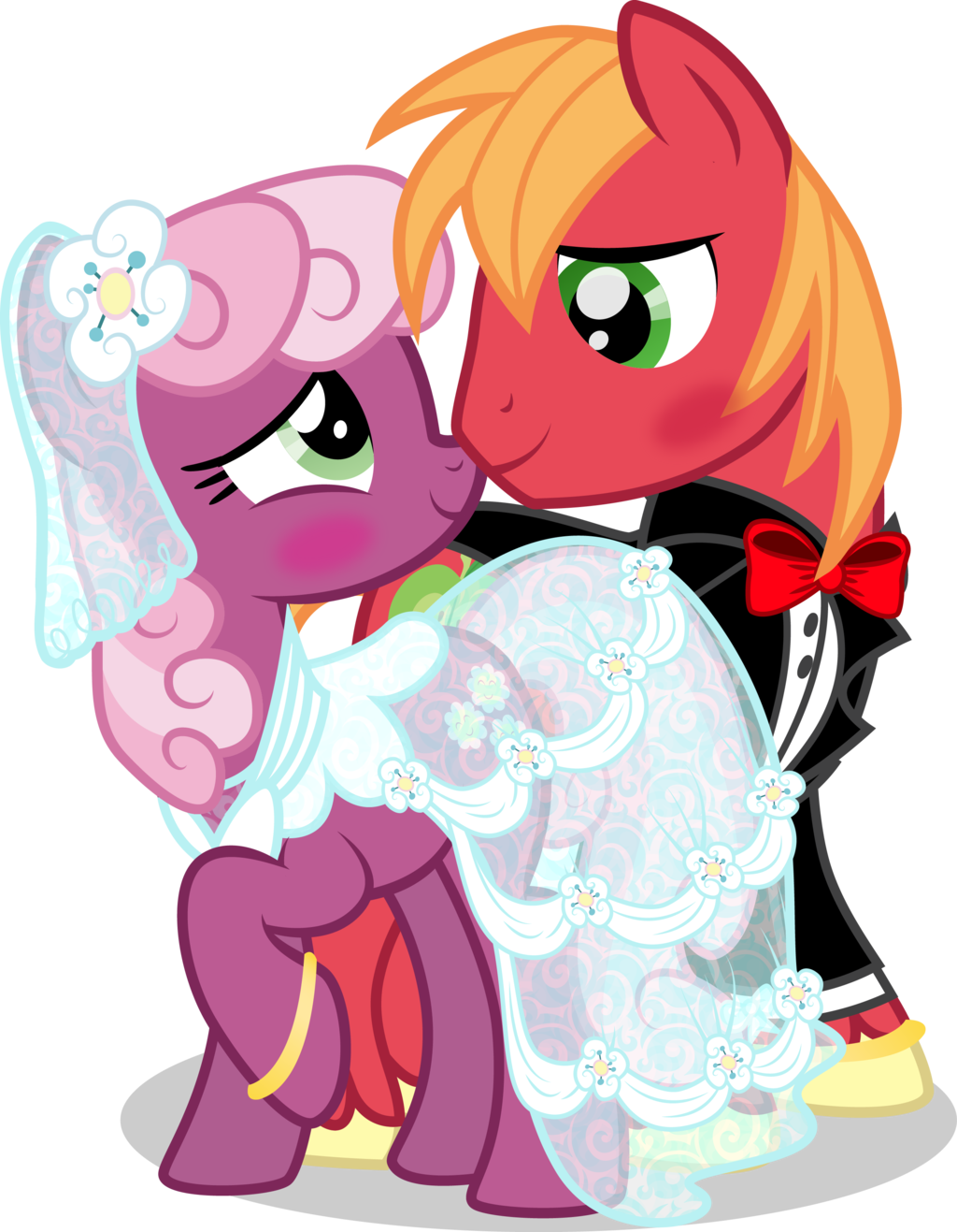 Sonicthecaptain Comm Big Mac And Cheerilee By Benybing - Big Macintosh And Cheerilee (1024x1317)