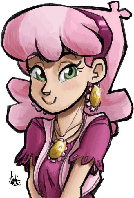 Cheerilee Pony Pink Cartoon Facial Expression Fictional - Cartoon (490x700)