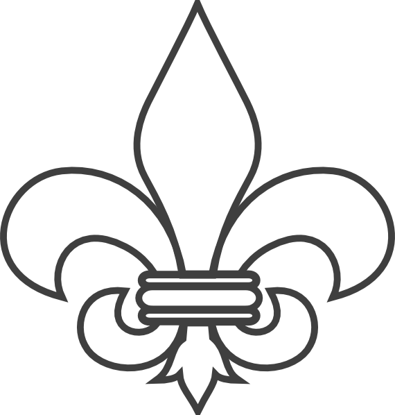 Fleur De Lis Clip Art At Clker - Fleur De Lis Clip Art (570x598)