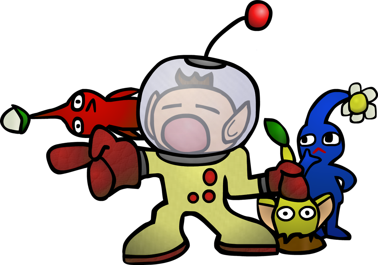 Olimar, As He Appears In Brawl Minus - Cartoon (1280x899)