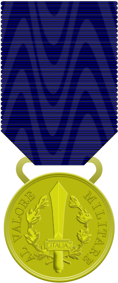 Medaglia Al Valor Militare Salo - Medaglia Ad Honorem (272x598)