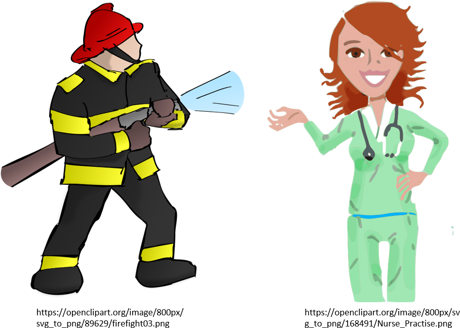 Firefighter And Nurse - Fireman Crafts For Preschoolers (1021x690)