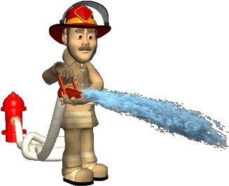 Firefighter Gif - Animated Fireman (350x350)