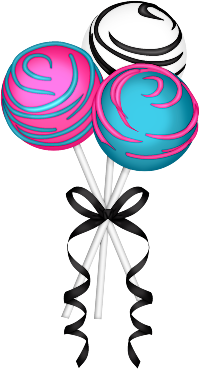 Lollipops - Cakepop Clipart Png (447x800)