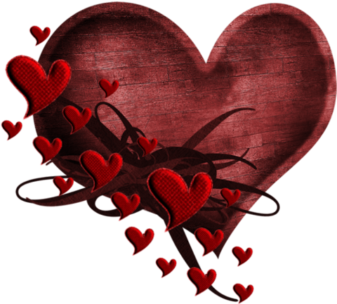 Cards - قلب احمر (500x471)