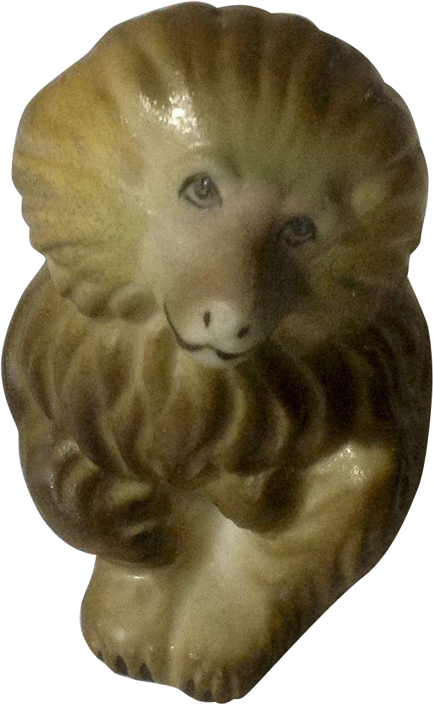 Vintage Rare Baboon Monkey Bone China Miniature Figurine - Figurine (1010x1010)