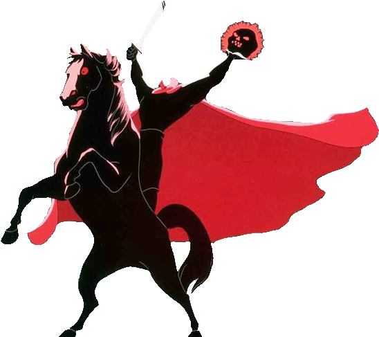 Pin Clip Art Headless Horseman - Ichabod And Mr Toad (576x497)