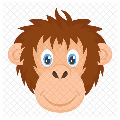 Monkey Head Icon - Gorilla (512x512)