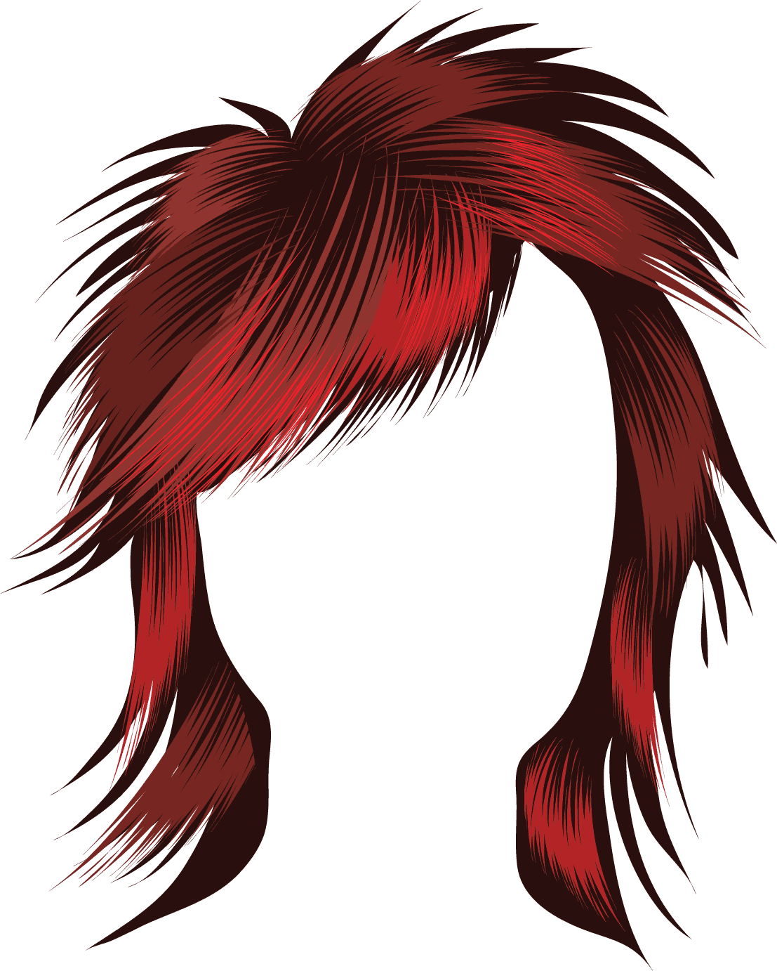 Clip Art - Rock Star Hair Png (1107x1382)