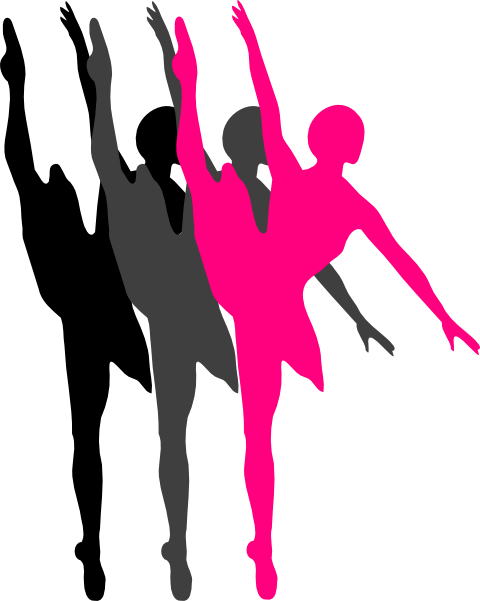 Ballet Dancer Silhouette Clipart - Dance Shoes Clip Art (480x601)