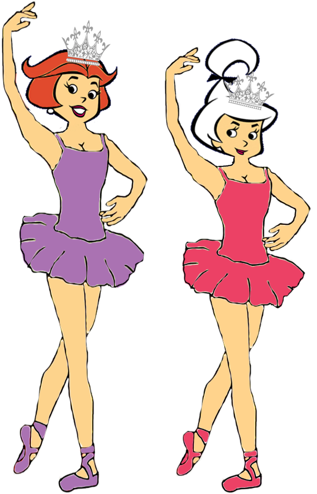Jane And Judy Jetson As Ballerinas By Darthranner83 - Jane And Judy Jetson (636x991)