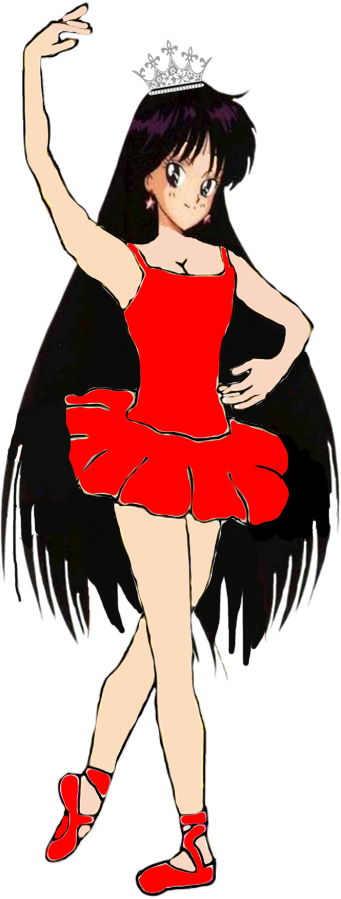 Raye Hino As A Ballerina By Darthraner83 - Sailor Mars (341x899)
