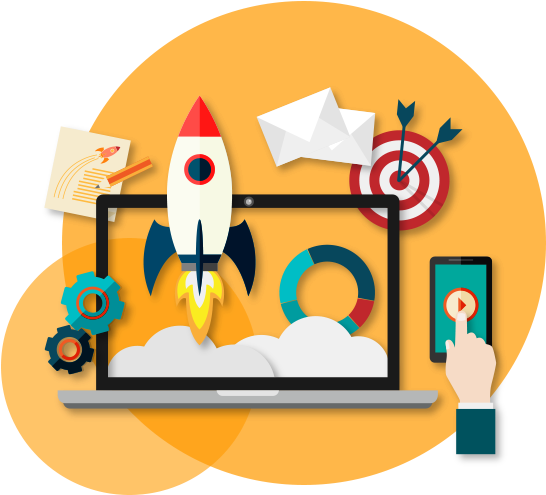 Digital Marketing Icon Png (573x498)