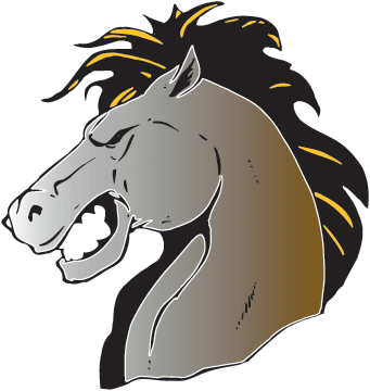 Mascot & Clipart Library - Stallion Mascot (341x360)