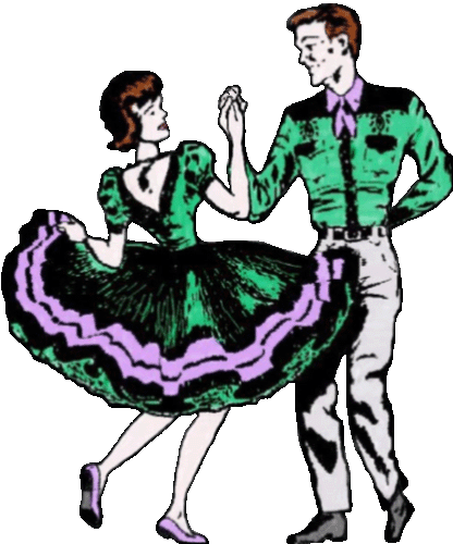 Square Dance Clip Art Pg - Free Clipart Square Dancers (416x500)