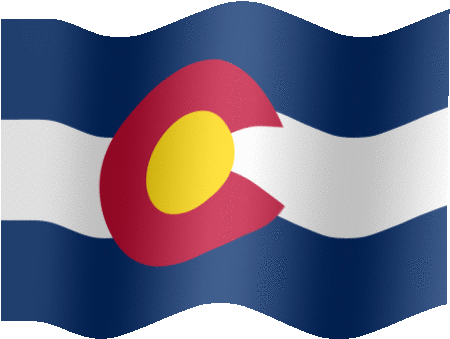 Colorado Clipart Colorado Flag Clipart - Colorado Flag Waving Animation (471x338)