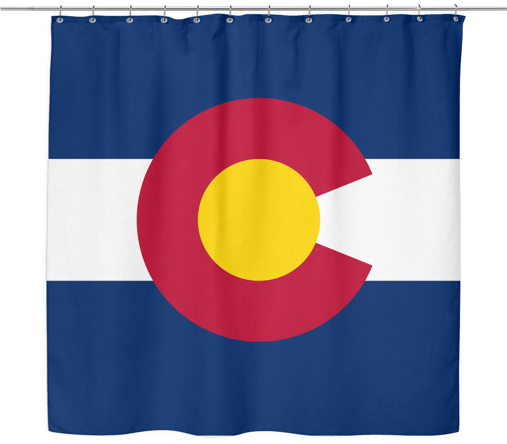 Colorado Flag - Shower Curtain - Colorado State Flag (1024x1024)