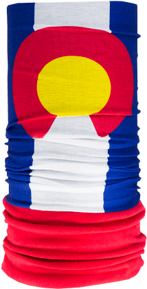 Sub Zero Colorado State Flag - Circle (250x500)