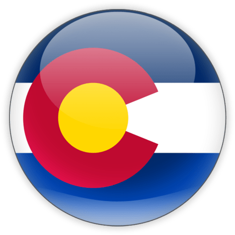 Round Colorado State Flag (640x480)